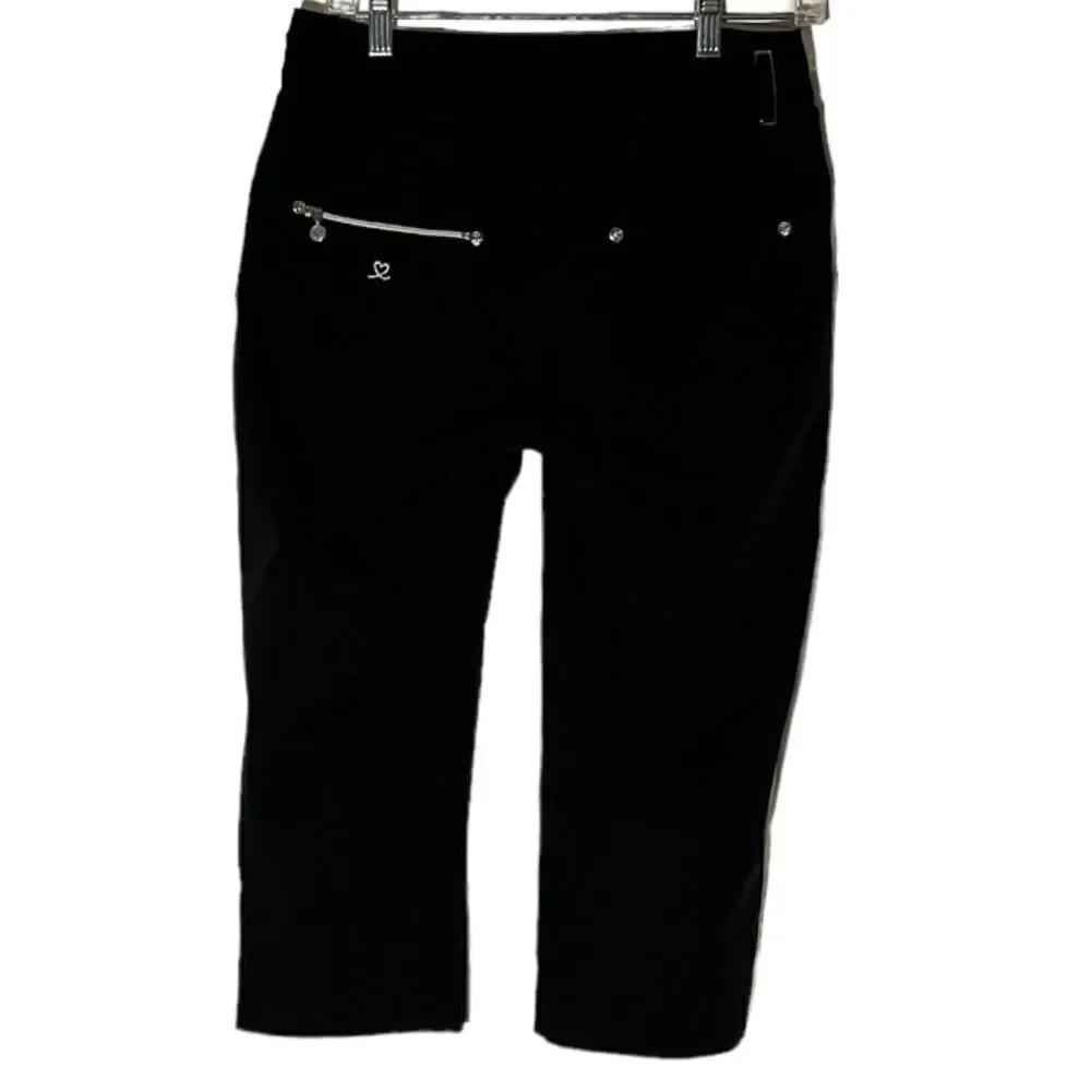 Daily Sports Black Miracle Capri Pants Size 4 - Picture 6 of 15